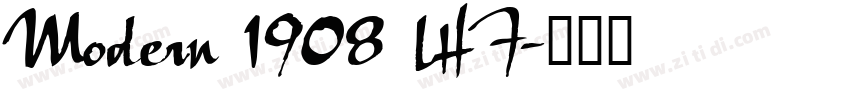 Modern 1908 LHF字体转换